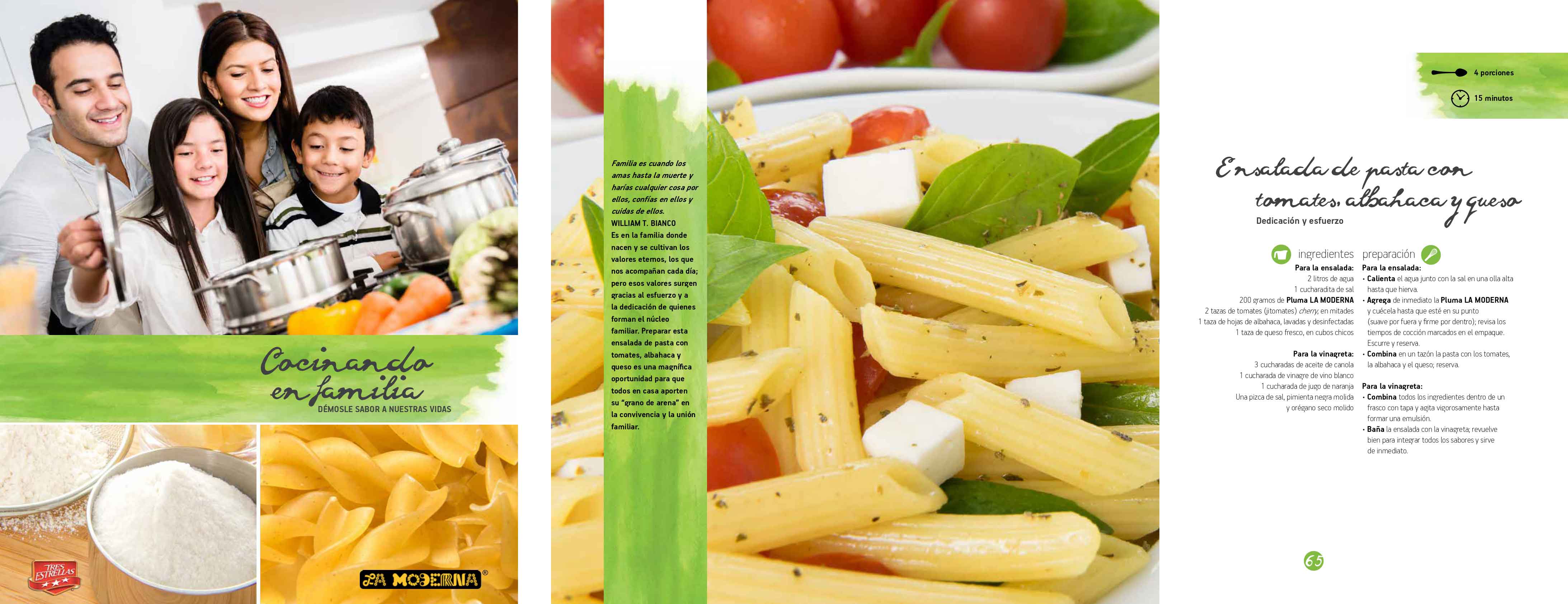 La Moderna, Cookbook 2015.